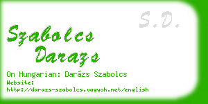 szabolcs darazs business card