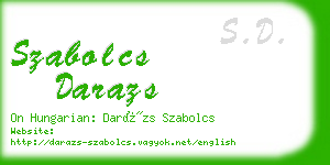 szabolcs darazs business card